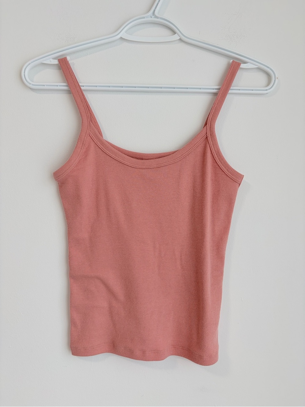 Aritzia Homestretch Rib Cami Tank Top Kiln Pink Size XS